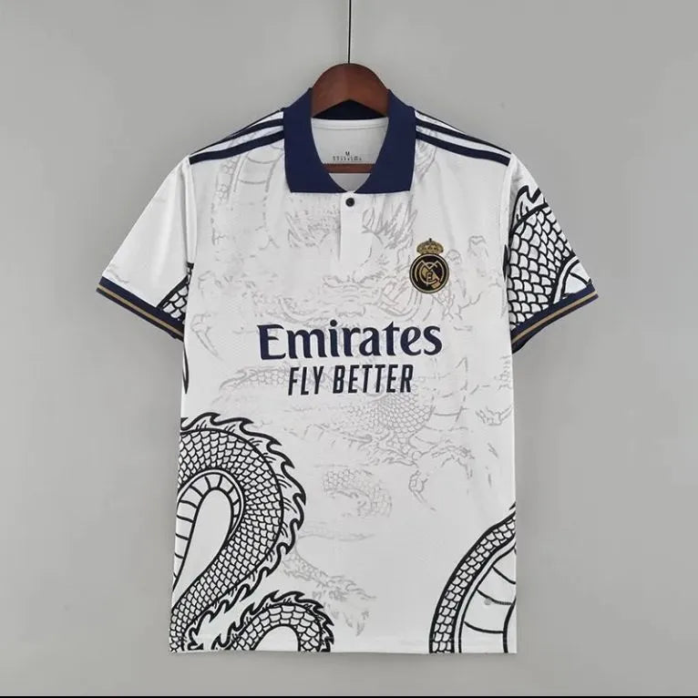 23-24 Football shirt Royal M White Dragons men's football jersey Sports T-shirt comfortable