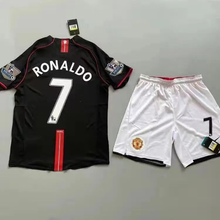 soccer jersey retro 2007-2008 fan version best quality man black long