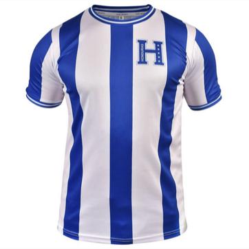 Honduras mens soccer team Camiseta Guatemala jersey blue and white stripes