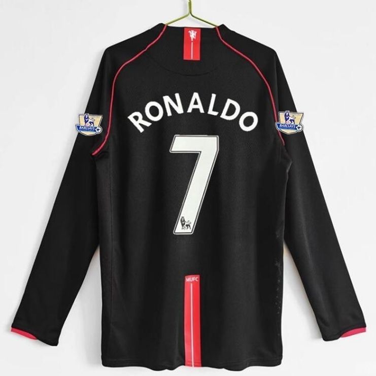 Soccer JerseyRetro2008Fan VersionBest QualityManRedLongSleeveR7