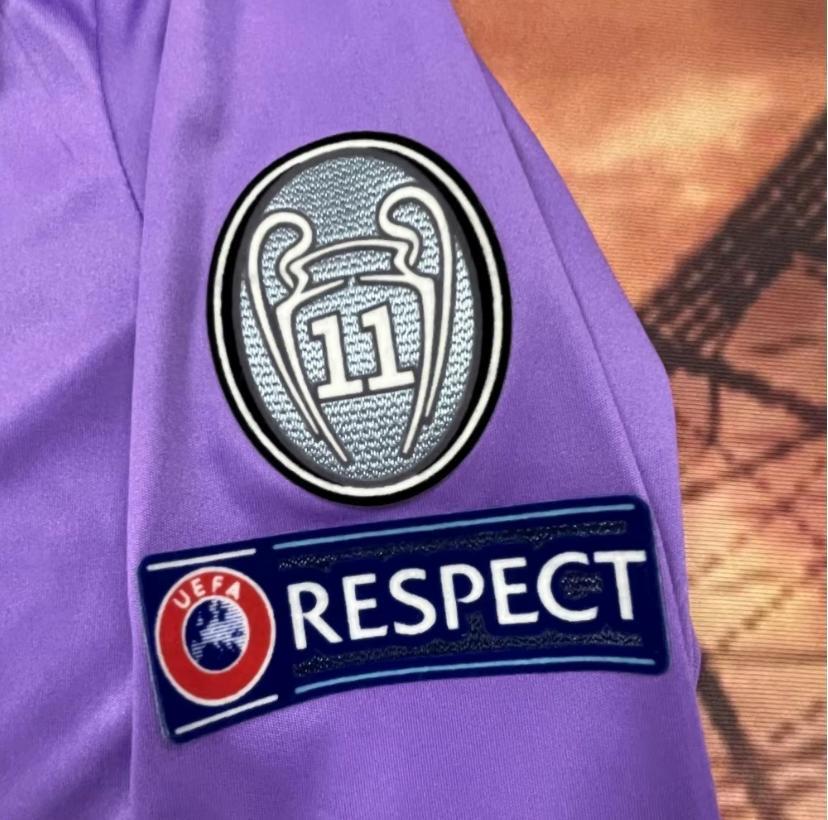 2016 2017 Away Purple No.7 Ronaldo Long SleevedSoccer Jersey