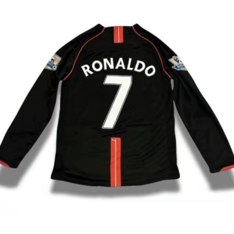 soccer jersey retro 2007-2008 fan version best quality man black long