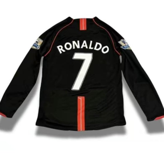 soccer jersey retro 2007-2008 fan version best quality man black long