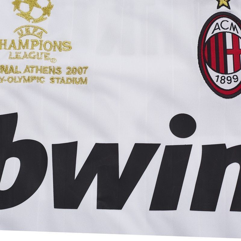 2006 2007 Away Retro White No.22 Kaka LongSleeved Soccer Jersey4