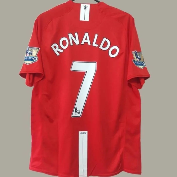 Soccer JerseyRetro2008Fan VersionBest QualityManRedLongSleeveR7