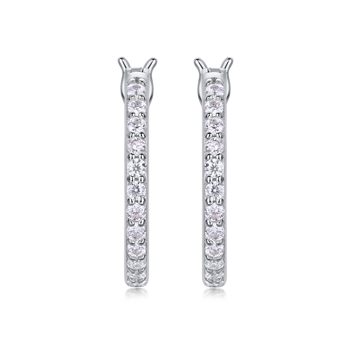 Streamer Diamond Set With Moissanite Silver Earrings Luxury Fashion Diamond Earrings Stud Earrings