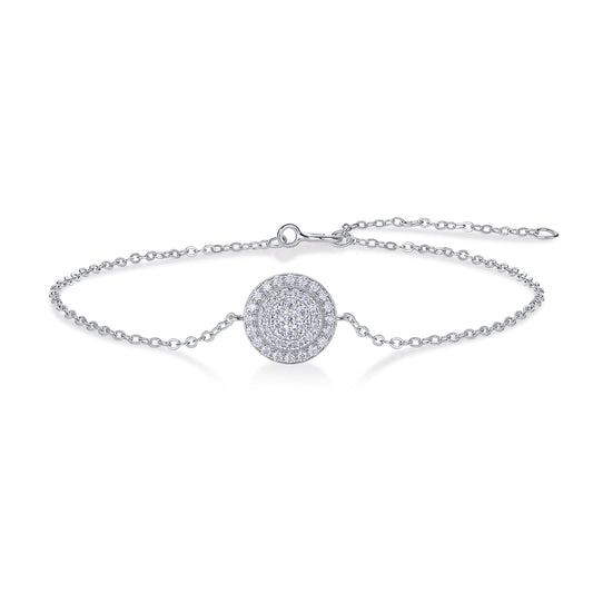 Luxury Fashion Mossan Diamond S925 Silver Bracelet