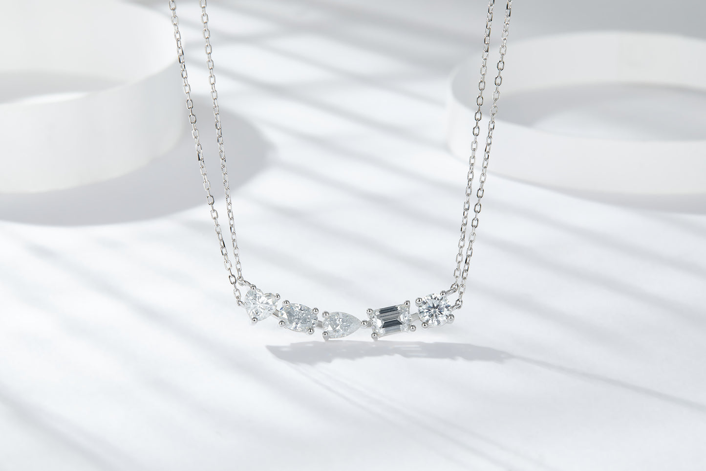 Galaxy - A Fashionable And Luxurious Diamond Jewelry Pendant Set With Moissanite S925 Sterling Silver And Platinum Plating