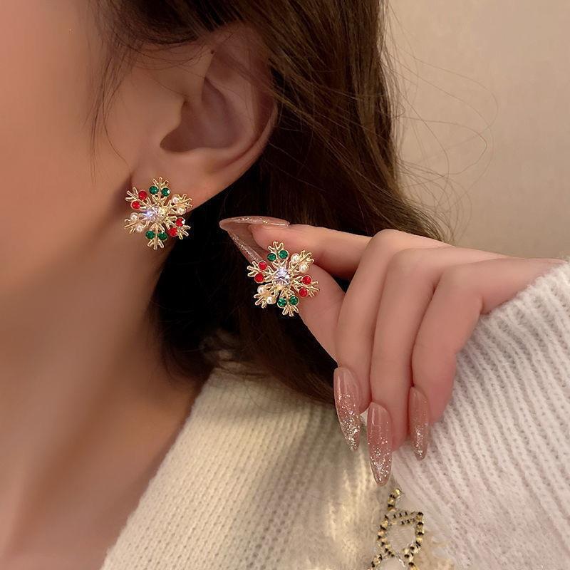 Christmas Series Earrings Fashion Creative Alloy