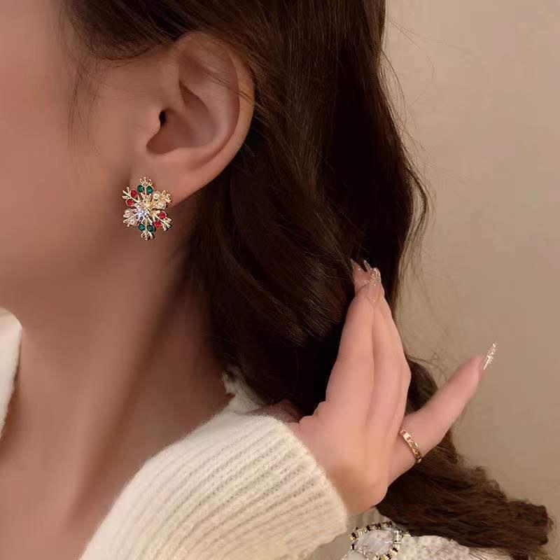 Christmas Series Earrings Fashion Creative Alloy