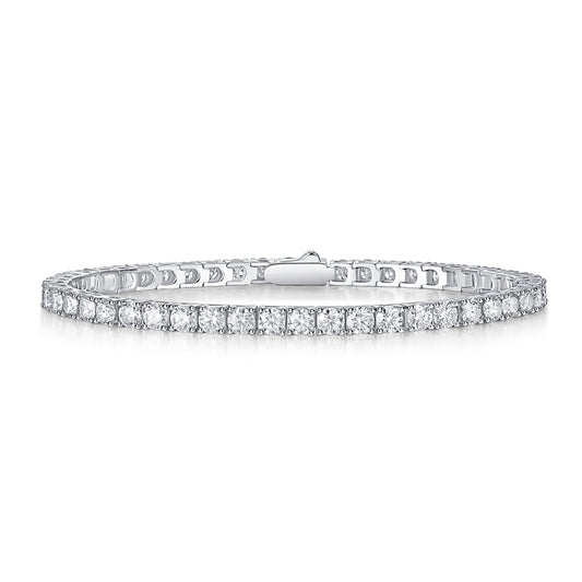 Unique Luxury Fashion Mosan Diamond S925 Silver Bracelet