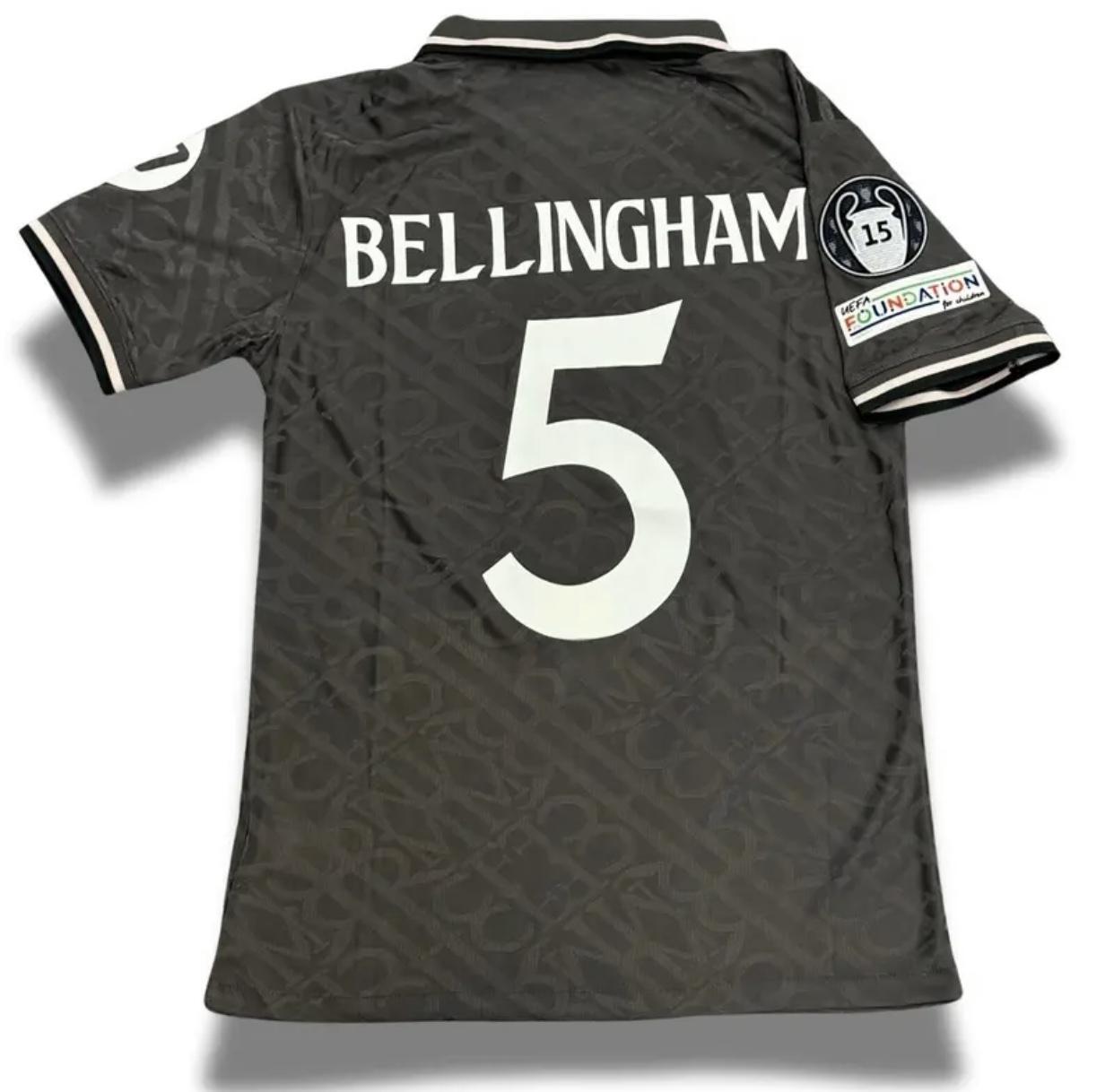 Soccer Jersey _ Player Version _ Slim Fit _ Best Quality _ Grey _ BELLINGHAM5