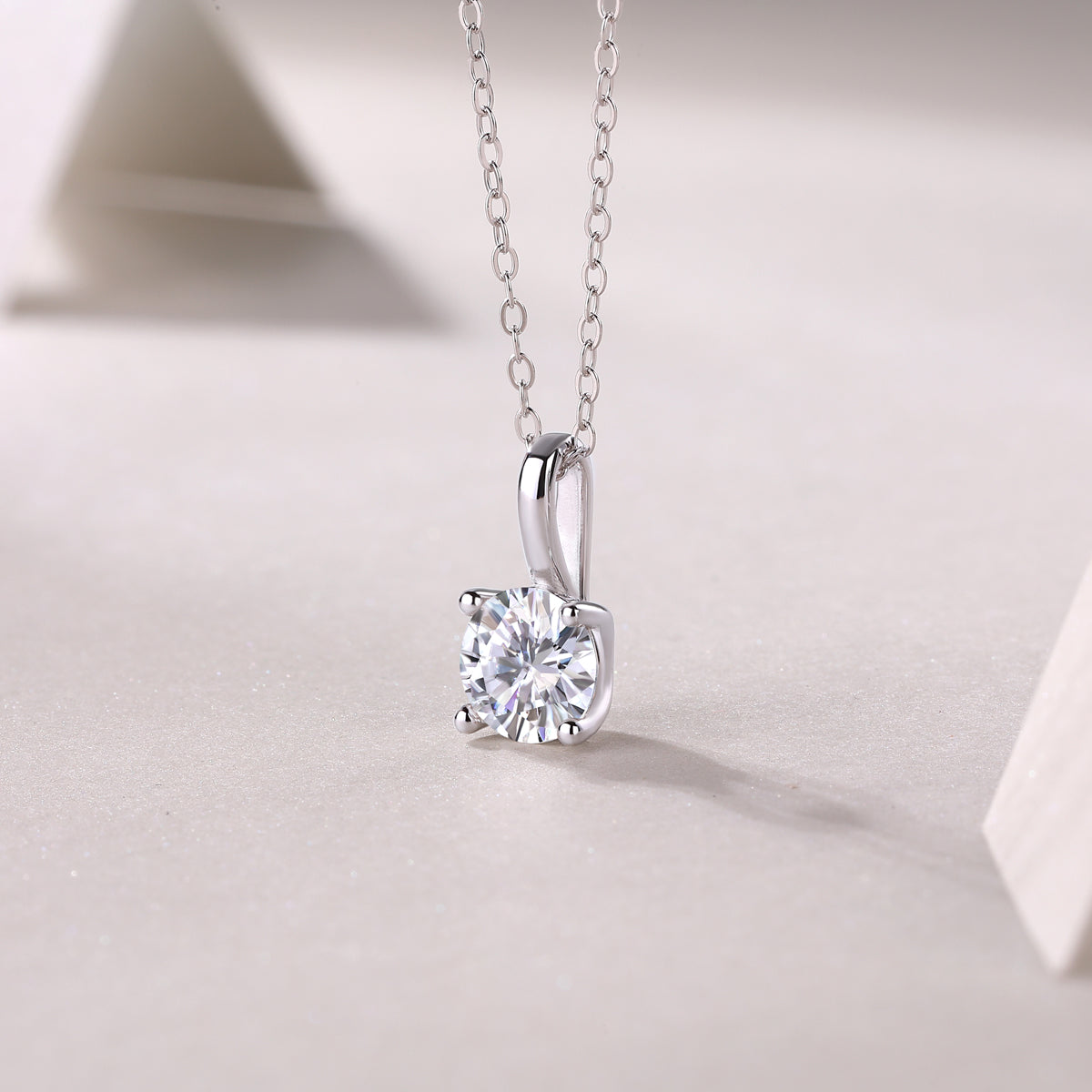 Encounter - A Fashionable And Luxurious Diamond Jewelry Pendant Set With 1-carat Moissan Diamond S925 Sterling Silver