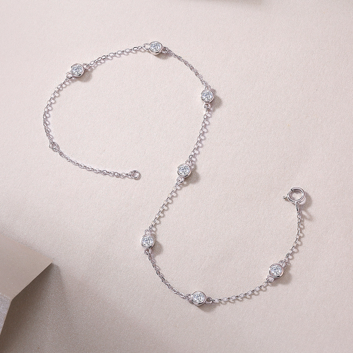 Smart Bubble Luxury Fashion Mossan Diamond S925 Silver Bracelet Comparable To Natural Diamonds